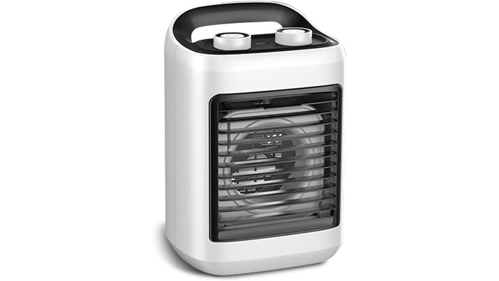 portable personal evaporative cooler six fans