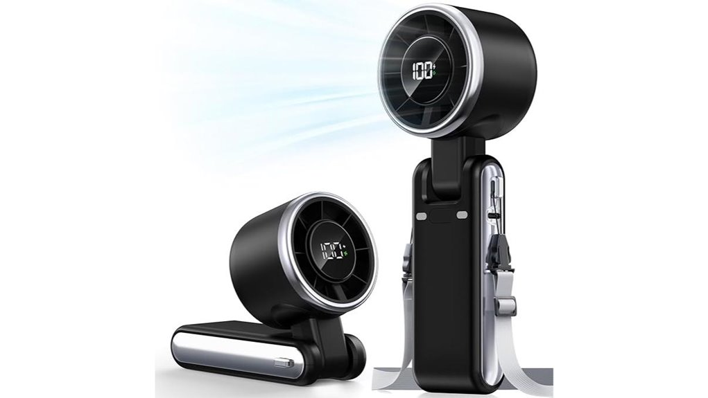 portable turbo fan with 4000mah rechargeable battery