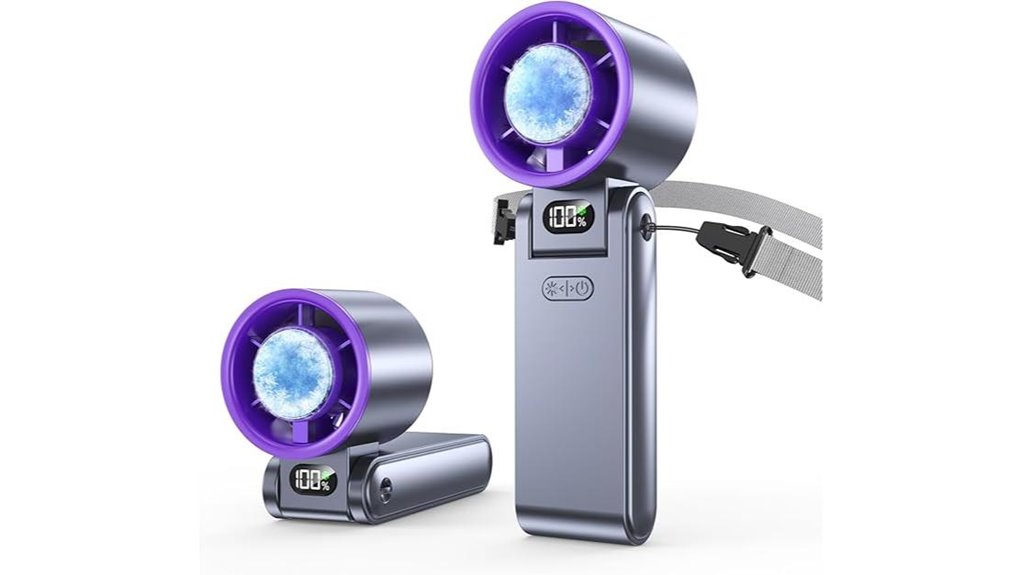 portable turbo fan with ice cooler