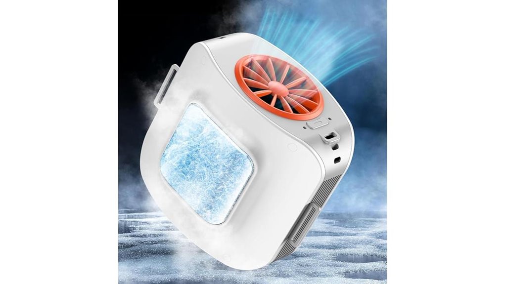 portable waist fan with icy plate