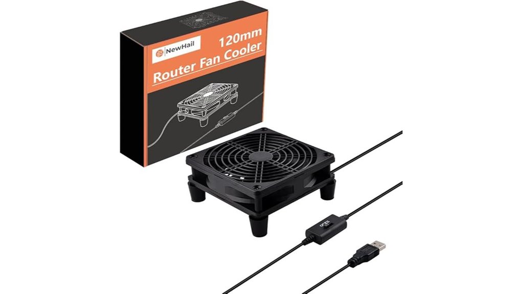 quiet 120mm usb router fan