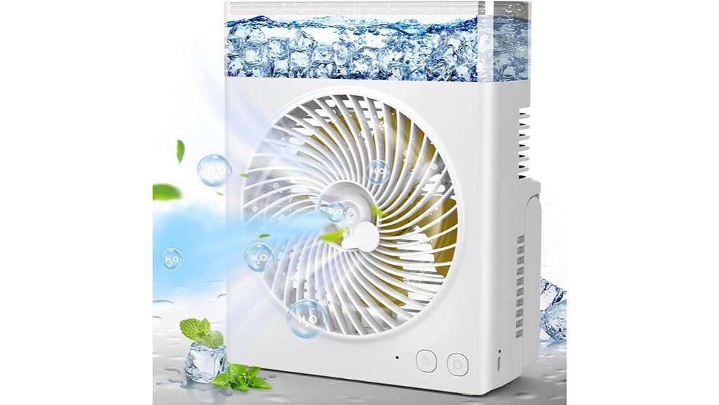 rechargeable 16000mah battery misting fan
