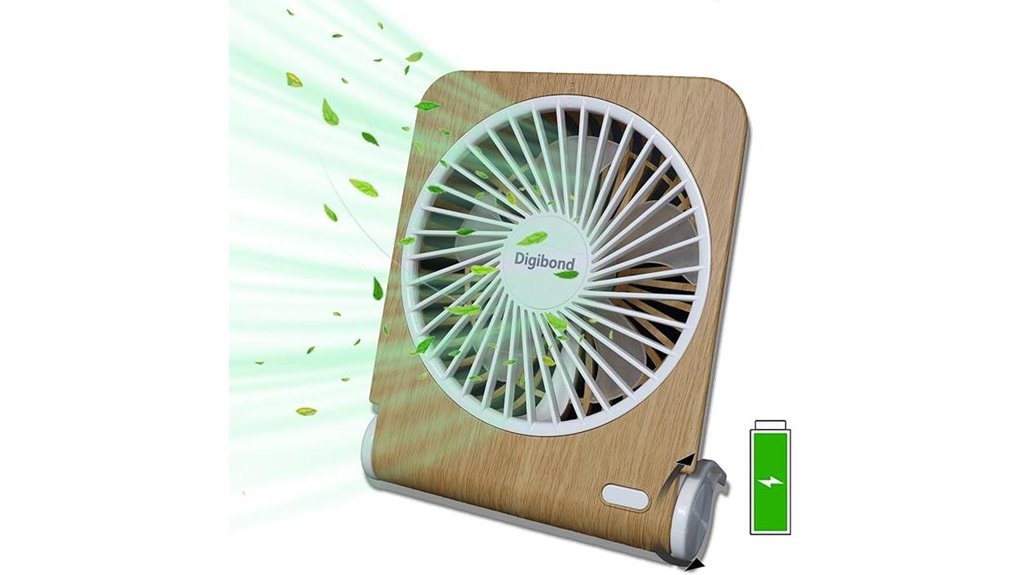rechargeable 3000mah small fan