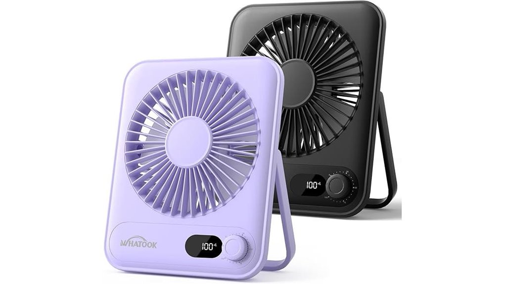 rechargeable desk fan pair