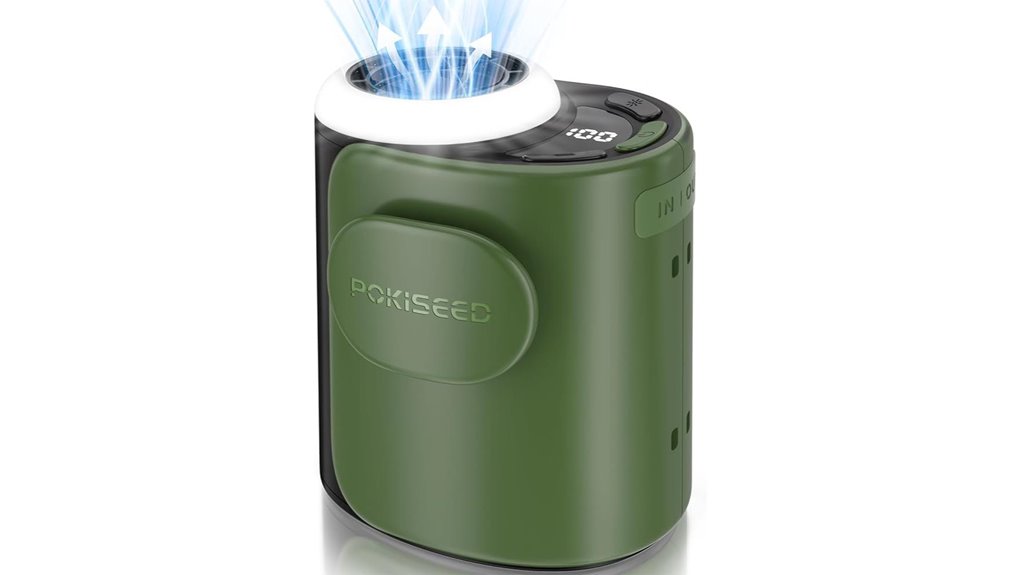 rugged portable fan 10000mah battery