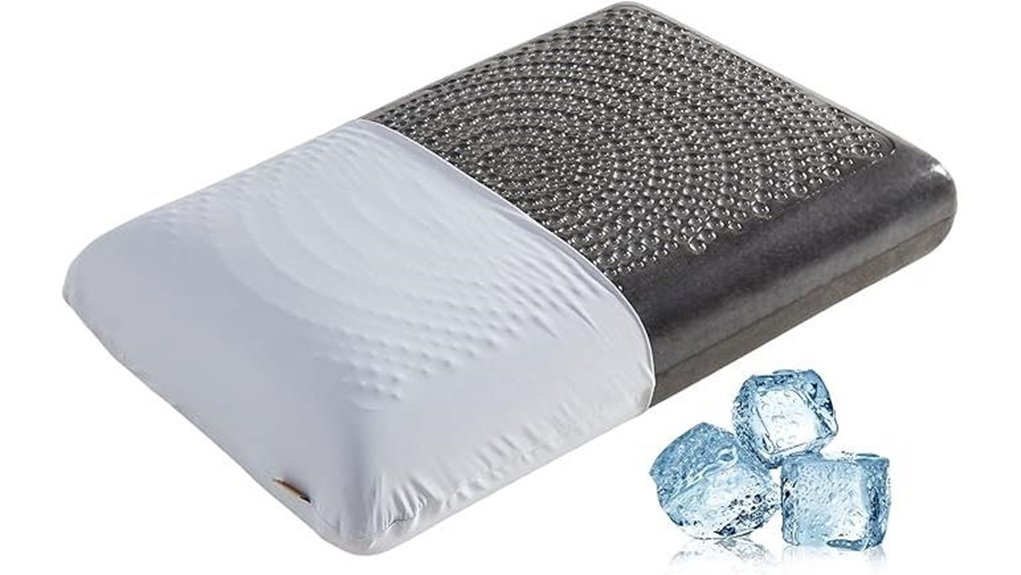 saphreas cooling gel pillow memory foam standard size