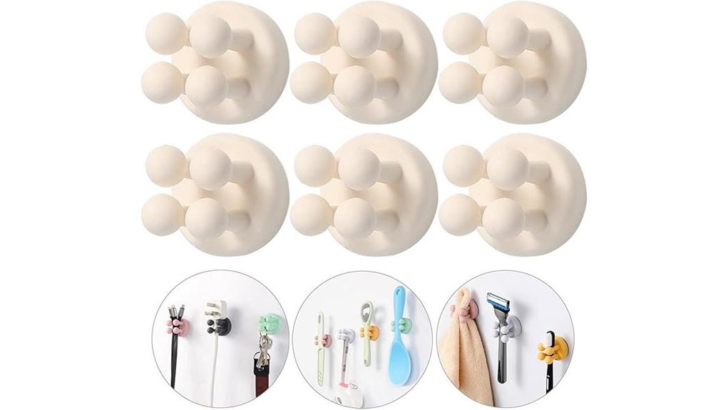 self adhesive silicone hook holders