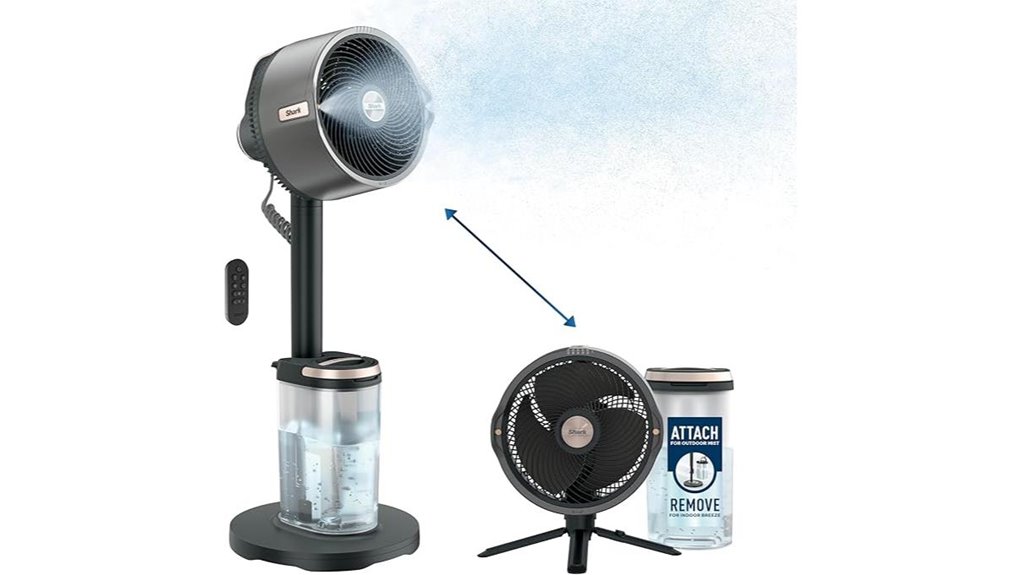shark flexbreeze pro mist fan