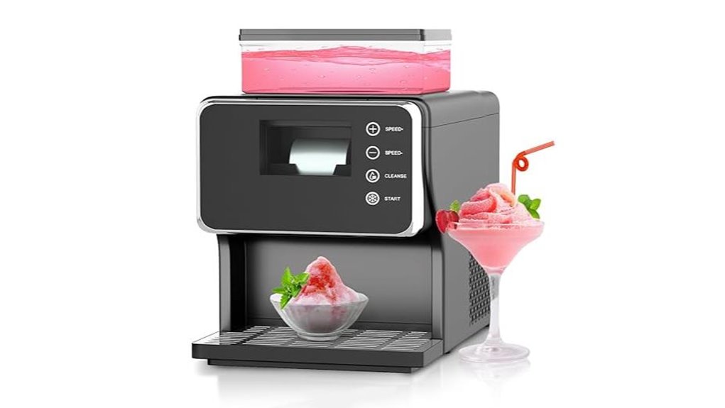 shaved ice machine cooling rapidly
