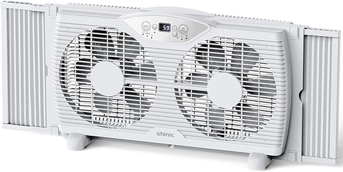 shinic twin window fan thermostat