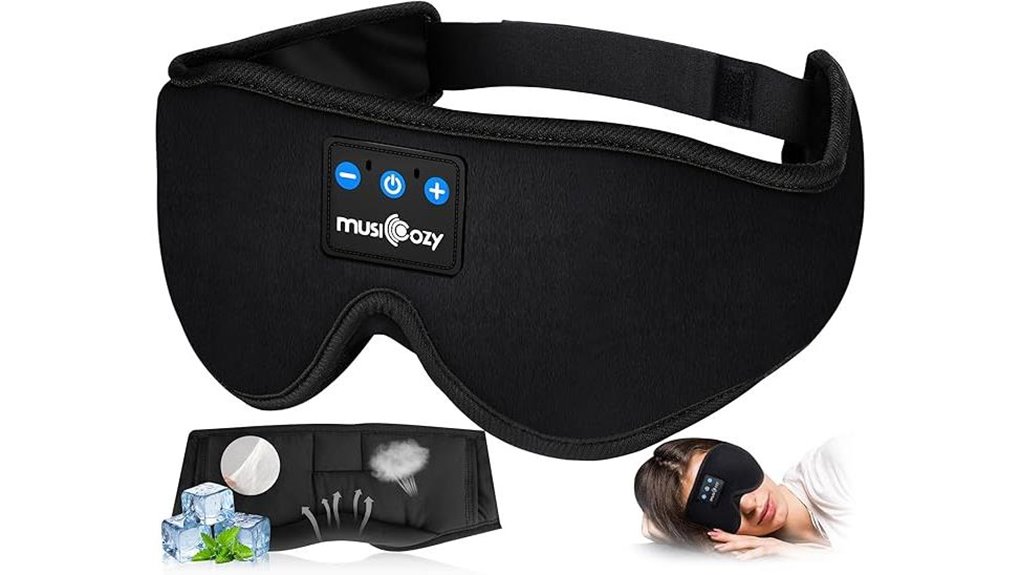 sleep headphones with bluetooth eye mask