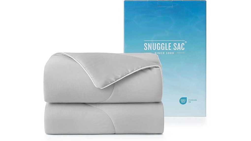 snuggle sac cooling comforter