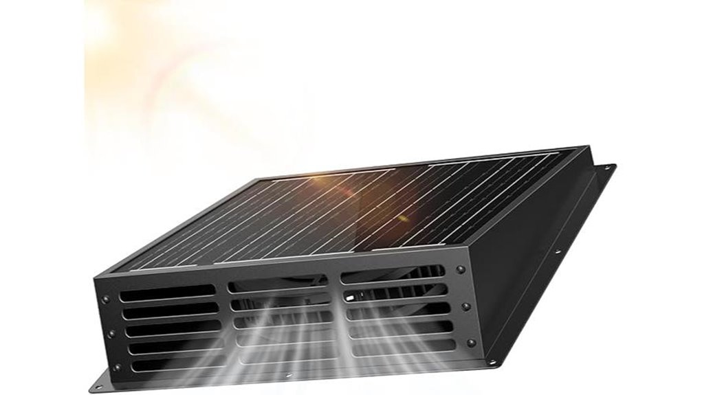 solar powered poultry coop exhaust fan