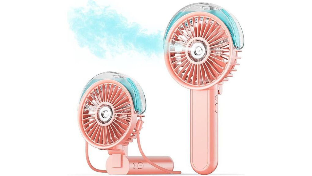 sweetfull 3 speed usb misting fan