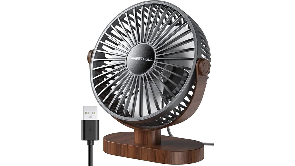 sweetfull 6 5 usb desk fan