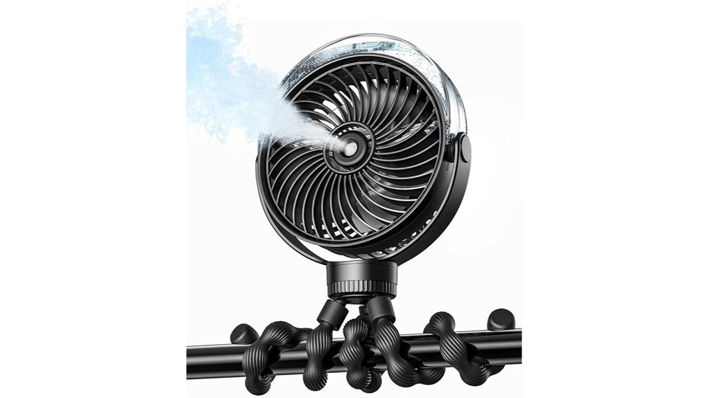 sweetfull misting stroller fan