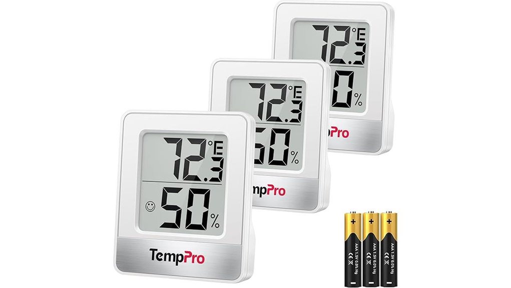temppro 3 piece hygrometer set
