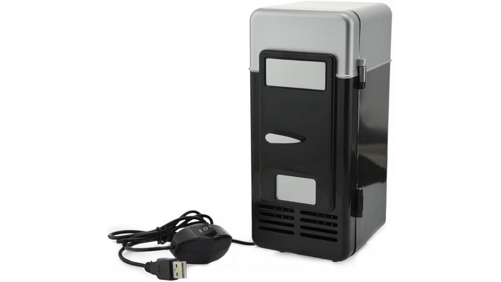 threeh mini red usb fridge cooler