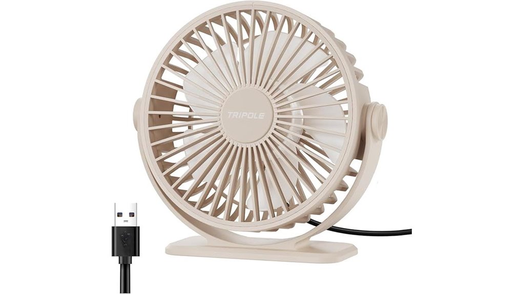tripole usb desk fan 3 speeds