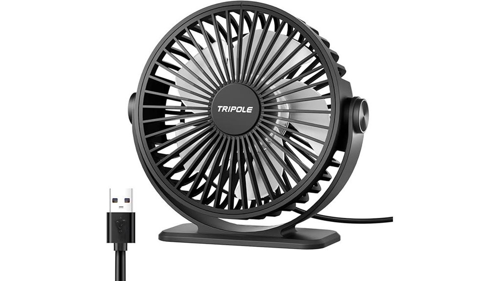 tripole usb desk fan 3 speeds