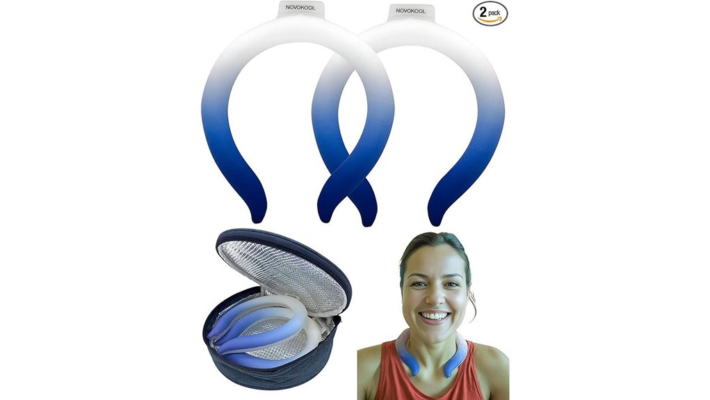 two pack neck cooling tubes with insulated bag