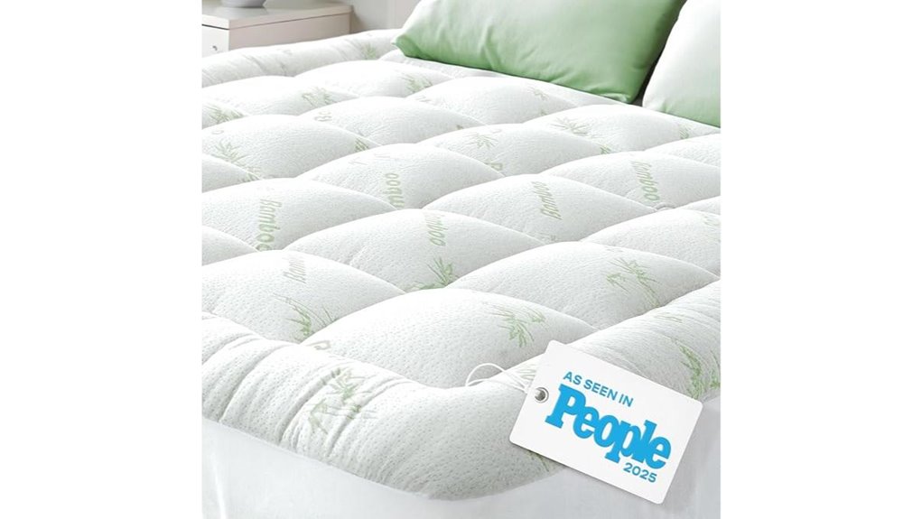 ultra soft bamboo topper for cooling sleep
