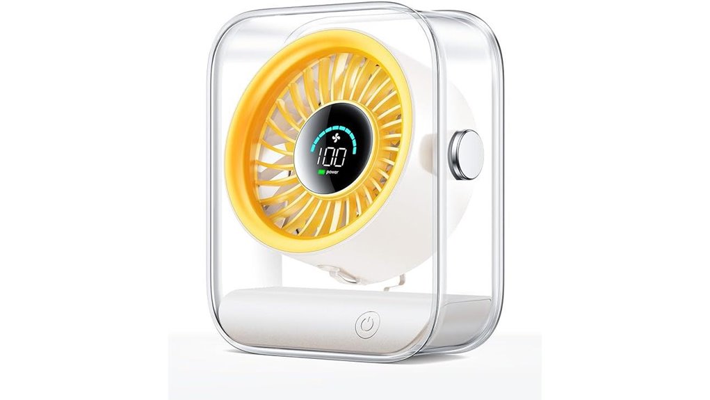usb desk fan turbod airflow 100 speeds