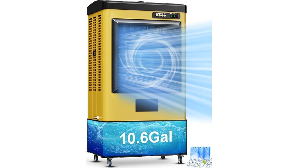 uthfy swamp cooler with ice packs