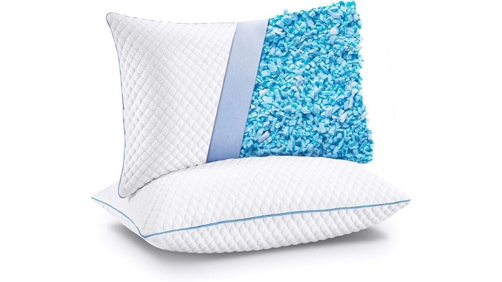 vvz cooling memory foam pillows