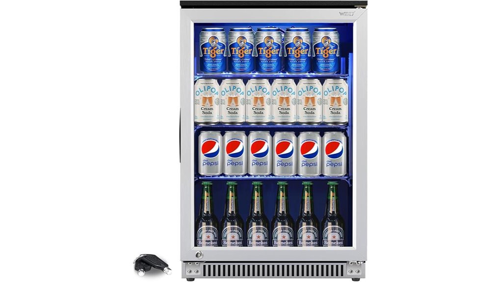 weili built in beverage refrigerator