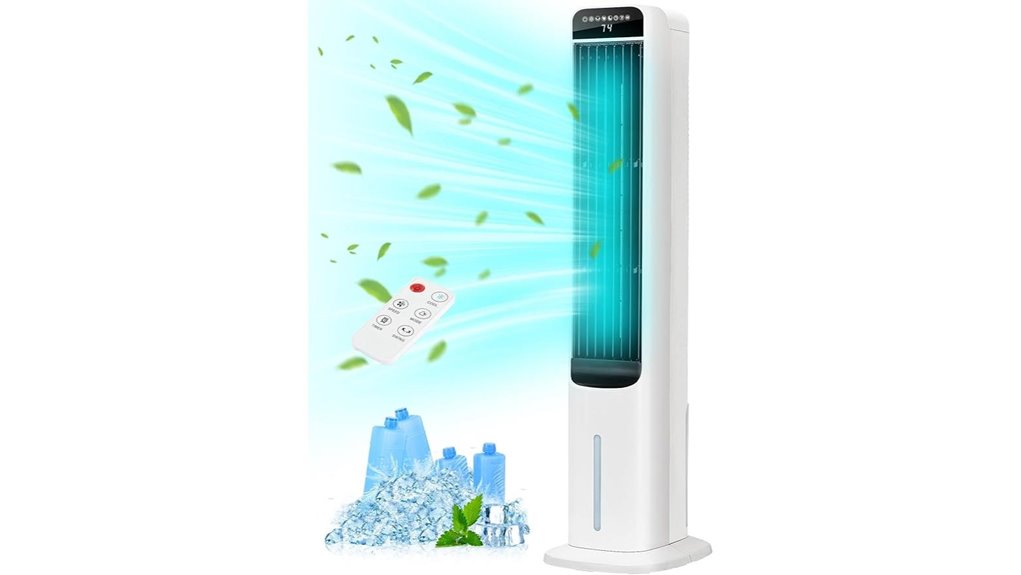 windowless evaporative tower cooler