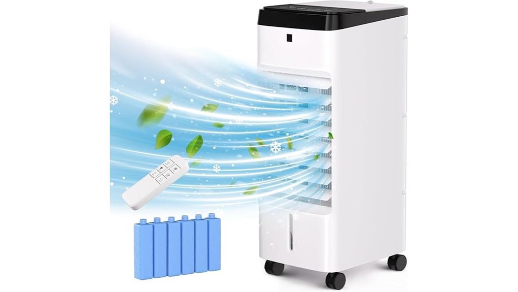 windowless swamp cooler with remote