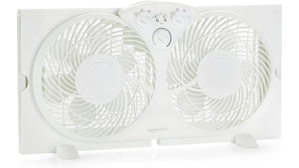 amazon basics window fan 9 twin heads