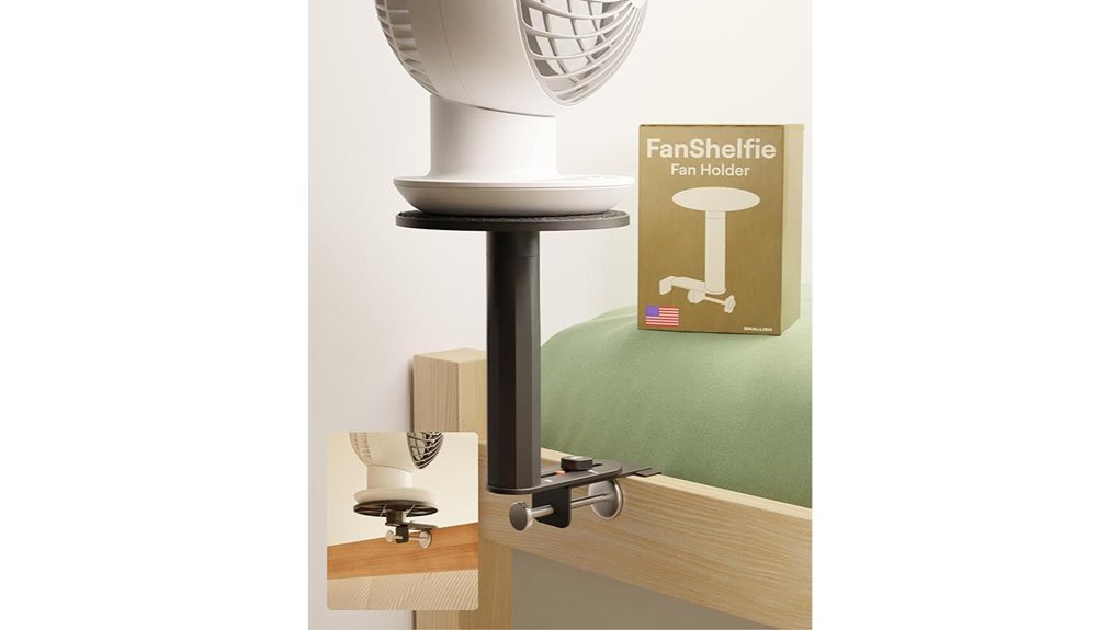 fanshelfie adjustable dorm fan holder