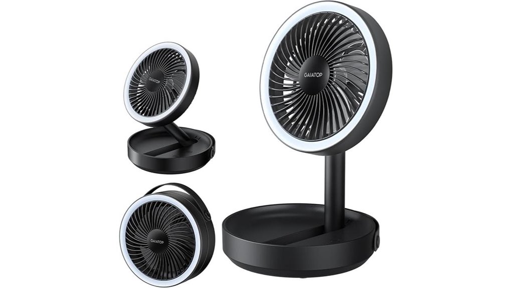 gaiatop foldable desk fan