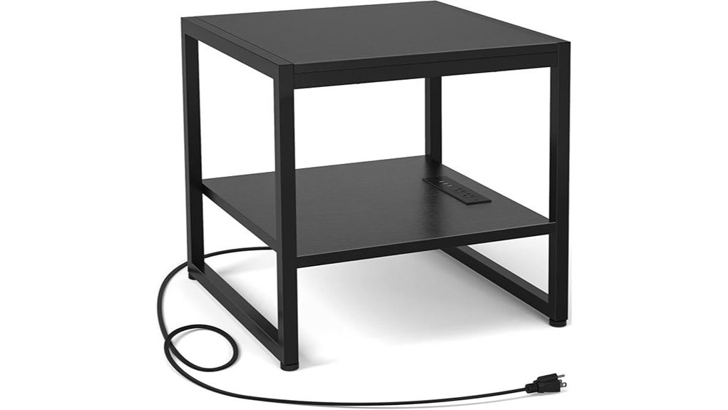 homieasy 20 black end table