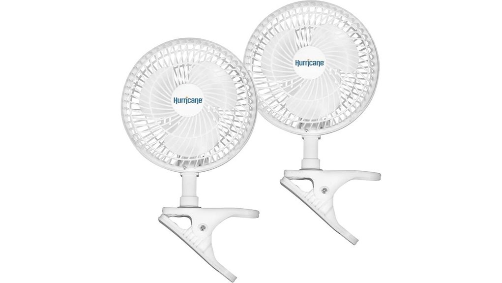 hurricane clip on table fan
