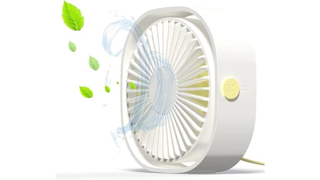 personal usb desk fan 3 speed